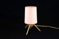 Lamp fifties danisch design atomic age, prachtige houten voet