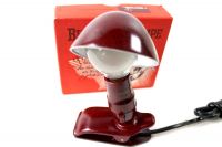 Hergil clip light fifties, burgendy red bakelite