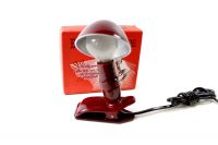 Hergil clip light fifties, burgendy red bakelite