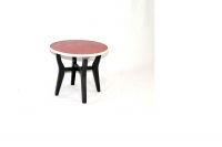 Tafel rond klein rood apart model