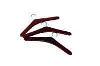 Kleerhangers Coat hanger cloth hanger seventees set of three bordeaux red.