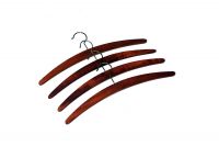 Kleerhangers Danish design teak hout set van vier mid century